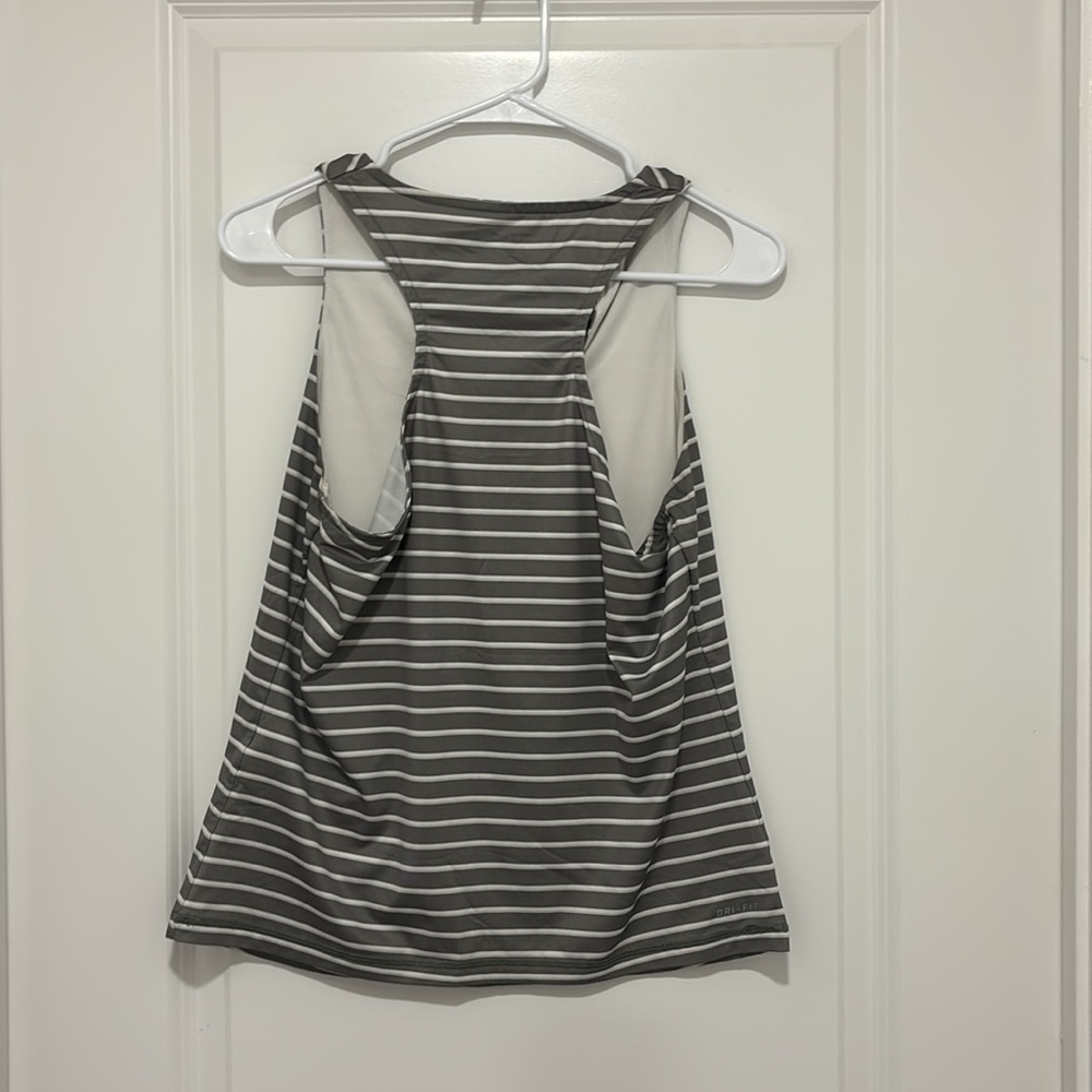 Nike dri-fit women’s large stripe sporty athletic casual tank top athleisure‎ - Picture 3 of 5